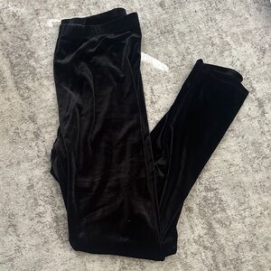 Bozzolo Black Velour Leggings